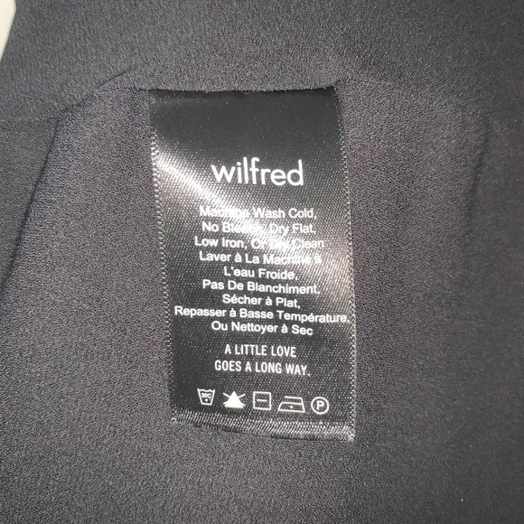 Aritzia Wilfred Beaune Pleated Chiffon Midi Wrap Dress S - Picture 7 of 10